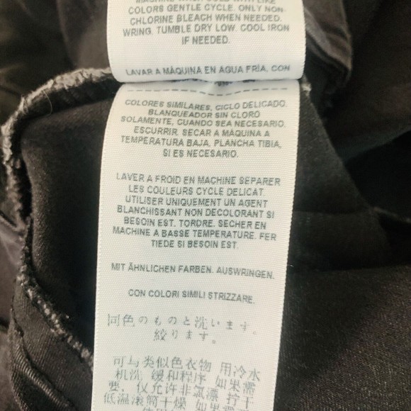 Womens Guess Black Stretch Straight Leg Denim Jeans Size 28 W 30 L 28 - Picture 11 of 11